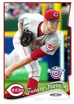 2014 Topps Opening Day #201 Tony Cingrani Front