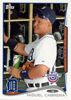 2014 Topps Opening Day #100 Miguel Cabrera Front