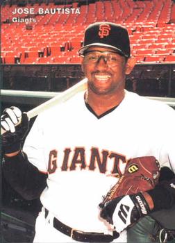 1995 Mother's Cookies San Francisco Giants #26 Jose Bautista Front