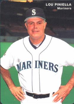 1995 Mother's Cookies Seattle Mariners #1 Lou Piniella Front