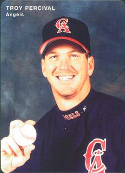 1996 Mother's Cookies California Angels #13 Troy Percival Front