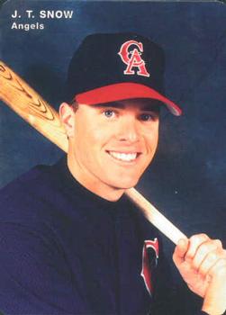1996 Mother's Cookies California Angels #8 J.T. Snow Front