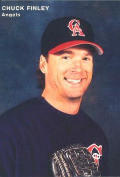 1996 Mother's Cookies California Angels #9 Chuck Finley Front