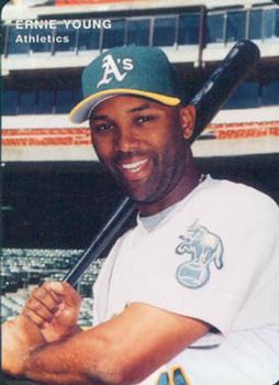 1996 Mother's Cookies Oakland Athletics #11 Ernie Young Front