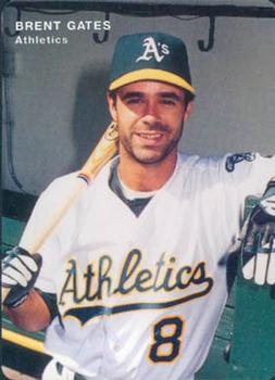 1996 Mother's Cookies Oakland Athletics #6 Brent Gates Front