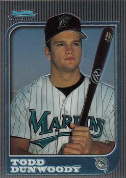 1997 Bowman Chrome #114 Todd Dunwoody Front