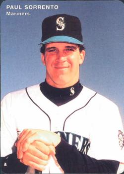 1996 Mother's Cookies Seattle Mariners #17 Paul Sorrento Front
