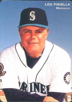 1996 Mother's Cookies Seattle Mariners #1 Lou Piniella Front