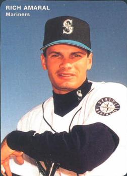 1996 Mother's Cookies Seattle Mariners #6 Rich Amaral Front