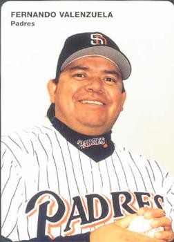 1996 Mother's Cookies San Diego Padres #8 Fernando Valenzuela Front