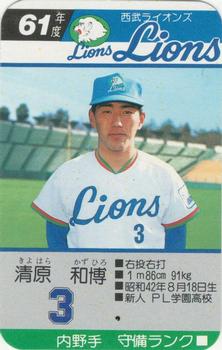 1986 Takara Seibu Lions #NNO Kazuhiro Kiyohara Front