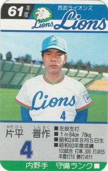 1986 Takara Seibu Lions #NNO Shinsaku Katahira Front