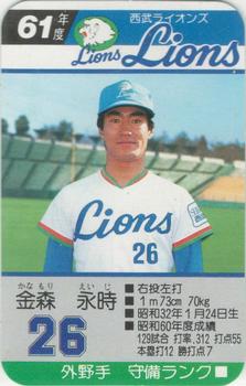 1986 Takara Seibu Lions #NNO Eiji Kanamori Front