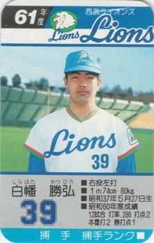 1986 Takara Seibu Lions #NNO Takahiro Shirahata Front