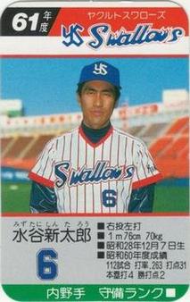 1986 Takara Yakult Swallows #NNO Shintaro Mizutani Front