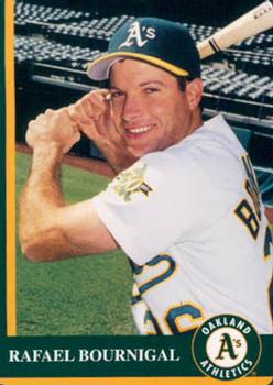 1997 Mother's Cookies Oakland Athletics #13 Rafael Bournigal Front