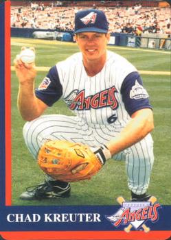 1997 Mother's Cookies Anaheim Angels #18 Chad Kreuter Front