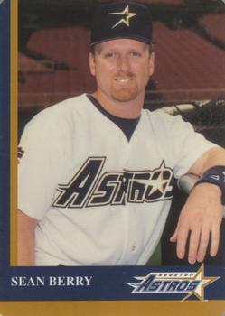 1997 Mother's Cookies Houston Astros #8 Sean Berry Front