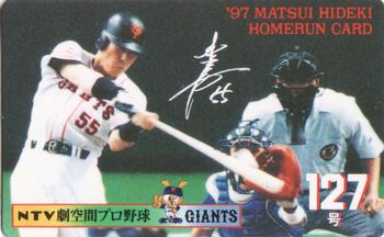 1997 NTV Hideki Matsui Homerun Cards #127 Hideki Matsui Front