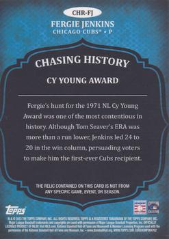 2013 Topps - Chasing History Relics Gold #CHR-FJ Fergie Jenkins Back