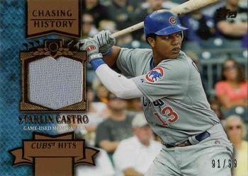 2013 Topps - Chasing History Relics Gold #CHR-SC Starlin Castro Front