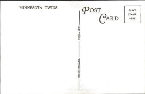 1968 Minnesota Twins Postcards #NNO Jim Kaat Back