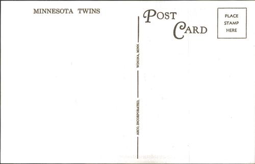 1968 Minnesota Twins Postcards #NNO Tony Oliva Back