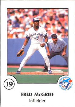 1988 Toronto Blue Jays Fire Safety #NNO Fred McGriff Front