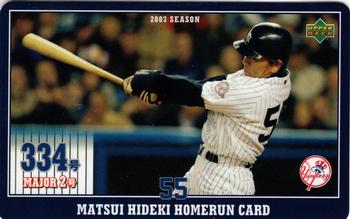 2003 Upper Deck NTV Hideki Matsui Homerun Cards #334 Hideki Matsui Front