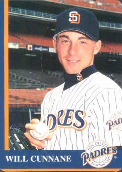 1997 Mother's Cookies San Diego Padres #24 Will Cunnane Front