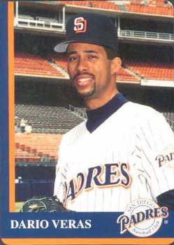 1997 Mother's Cookies San Diego Padres #27 Dario Veras Front