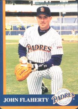 1997 Mother's Cookies San Diego Padres #9 John Flaherty Front