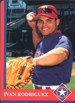 1997 Mother's Cookies Texas Rangers #4 Ivan Rodriguez Front