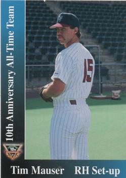 1998 Scranton/Wilkes-Barre Red Barons 10th Anniversary All-Time Team #NNO Tim Mauser Front