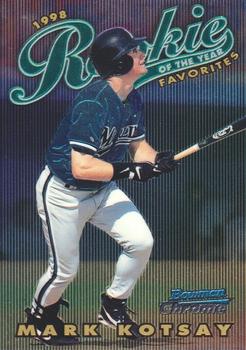 1997 Bowman Chrome - 1998 Rookie of the Year Favorites #ROY8 Mark Kotsay Front
