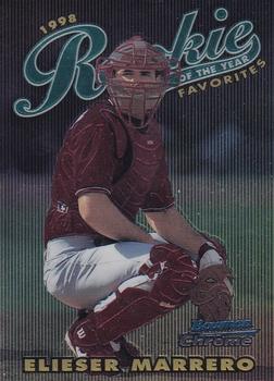 1997 Bowman Chrome - 1998 Rookie of the Year Favorites #ROY12 Elieser Marrero Front