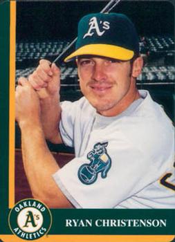 1998 Mother's Cookies Oakland Athletics #20 Ryan Christenson Front