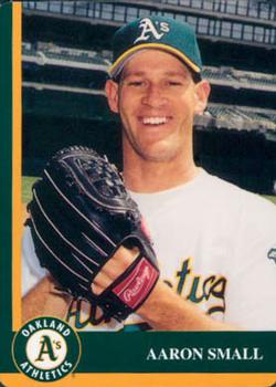 1998 Mother's Cookies Oakland Athletics #27 Aaron Small Front