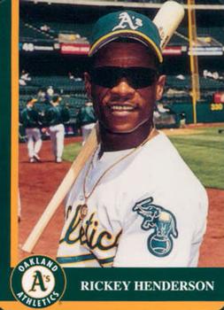 1998 Mother's Cookies Oakland Athletics #2 Rickey Henderson Front