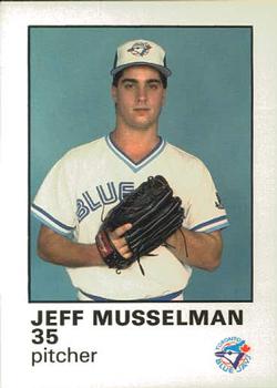 1987 Toronto Blue Jays Fire Safety #NNO Jeff Musselman Front
