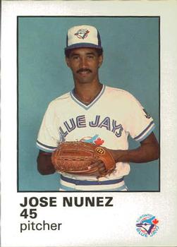 1987 Toronto Blue Jays Fire Safety #NNO Jose Nunez Front