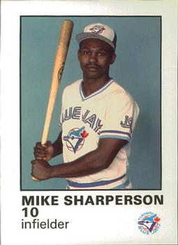 1987 Toronto Blue Jays Fire Safety #NNO Mike Sharperson Front