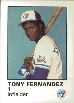 1987 Toronto Blue Jays Fire Safety #NNO Tony Fernandez Front