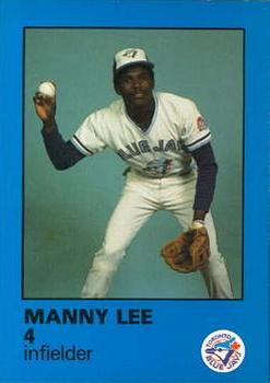 1985 Toronto Blue Jays Fire Safety #NNO Manny Lee Front