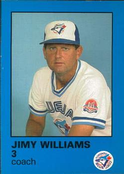 1985 Toronto Blue Jays Fire Safety #NNO Jimy Williams Front