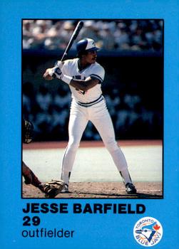 1984 Toronto Blue Jays Fire Safety #NNO Jesse Barfield Front