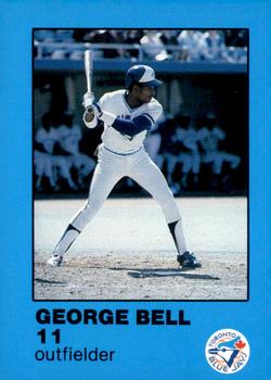 1984 Toronto Blue Jays Fire Safety #NNO George Bell Front