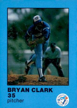 1984 Toronto Blue Jays Fire Safety #NNO Bryan Clark Front