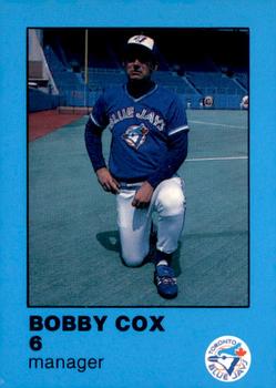 1984 Toronto Blue Jays Fire Safety #NNO Bobby Cox Front