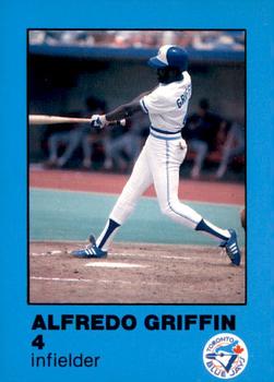 1984 Toronto Blue Jays Fire Safety #NNO Alfredo Griffin Front